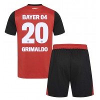 Dres Bayer Leverkusen Alejandro Grimaldo #20 Domaci za djecu 2024-25 Kratak Rukav (+ kratke hlače)